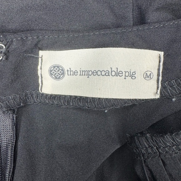 The Impeccable Pig Black Ruched Tiered Mini Dress - Picture 13 of 17